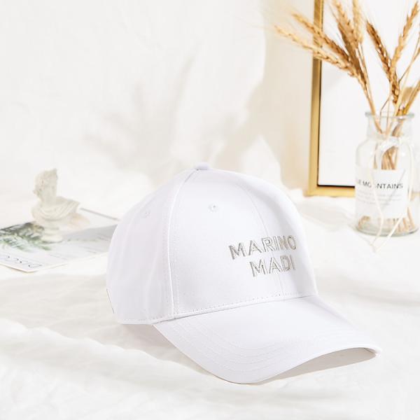 Buy Curve Brim Custom Twill Cotton White Dad Hat 6 Panel at wholesale prices