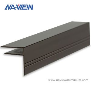 China Supplier Aluminium F Section Channel Extrusion Profile Glazing Bars