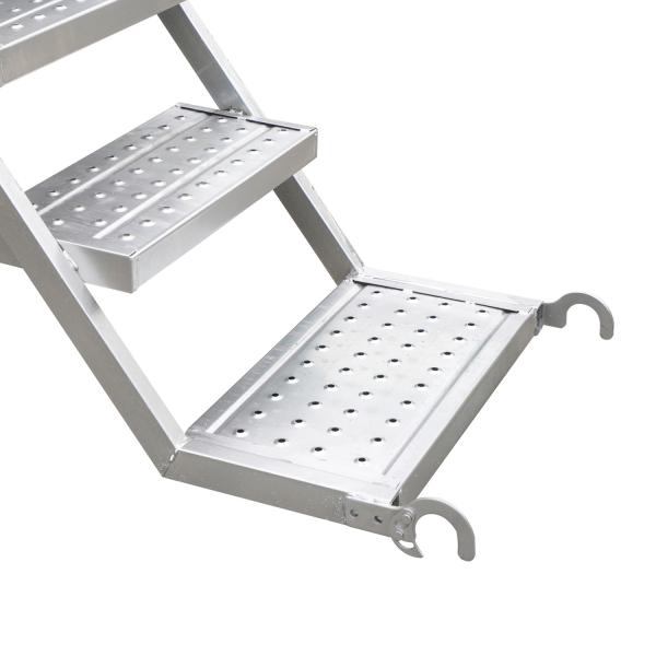 Lightweight Silver Scaffolding Climbing Ladders with 50cm Step Width