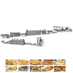 201SS Cereal Extruder Corn Flakes Manufacturing Machine Multifunctional