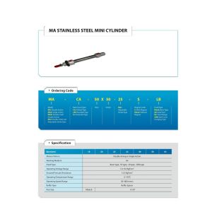 Stainless steel pneumatic Cylinder/Stainless