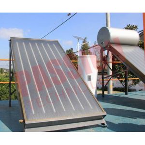 Integrated Pressurized Solar Power Hot Water System Copper Aluminum Blue