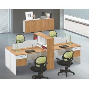 Quality modern 4 seats office workstation in warehouse in Foshan for sale