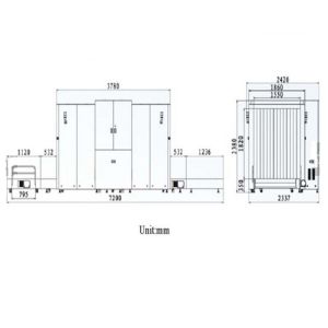 Self Diagnose X Ray Baggage Scanner Security Inspection Equipment High