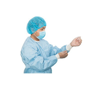 Buy Sterile SMS Non Woven Disposable Surgical Gown With Rib Cuffs at wholesale prices
