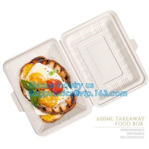 Disposable corn starch bento lunch box takeaway food container,take away box PLA