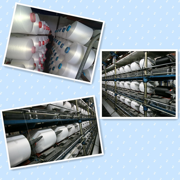 50D / 24F SD SIM Polyester DTY Yarn Raw White / Black For Weaving , Industrial Knitting