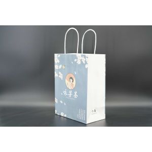 Recyclable Bulk Kraft Paper Bags Flexo Printing Tear Resistant