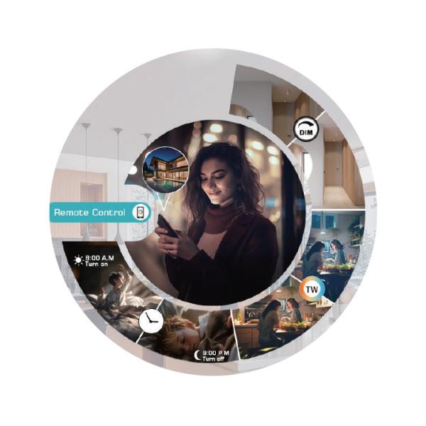 2700K-6500K Intelligent Control Magnetic Track Light 24V DC 7W Magnetic Track Lamp