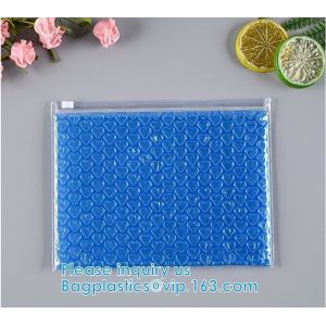 Slider Zipper Biodegradable Bubble Out Pouch Envelopes Protective Wrap Bags For