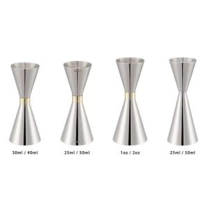 China OEM ODM Stainless Steel Barware Double Cocktail Jigger Measuring Cup on sale
