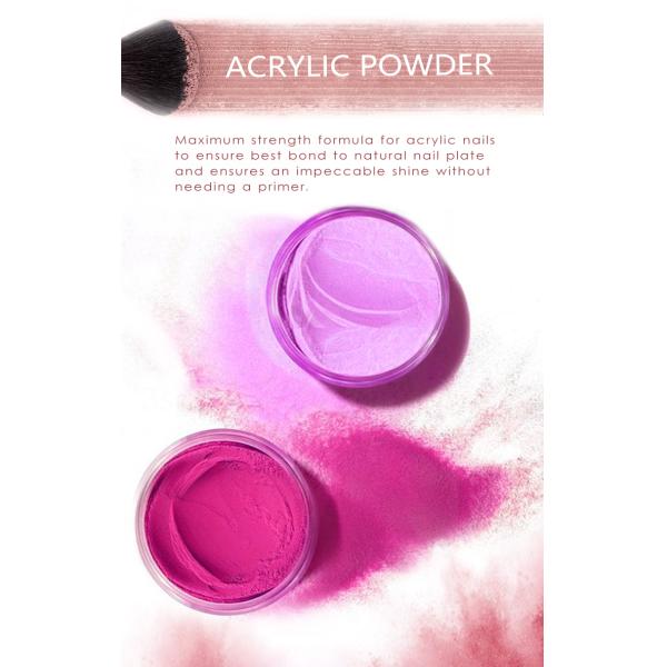 10G Acrylic Nail Set No Lamp Needed for Faster Drying MSDS Certified Hundreds of Colors UV Crystal Colored