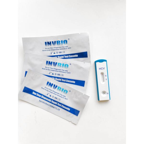 Buy Hcv Hepatitis C Rapid Test Kit Strip Cassette For Whole Blood Serum Plasma at wholesale prices