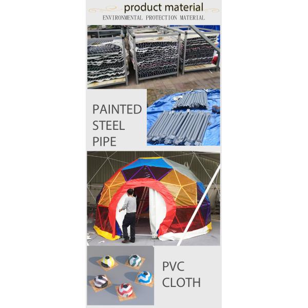 large outdoor luxury waterproof glamping 6m geodesic dome tent hotel