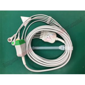 GE Patient Monitor ECG 5 Lead 11 Pin Cable AHA 110051025 EU586S-A Monitor Parts