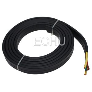 Flat Flexible Traveling Cable for Crane or Conveyor 4Cx4sqmm Black Jacket