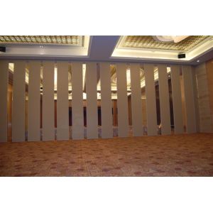Acoustic Fabric Sliding Hotel Movable Partition Walls with Aluminium Track