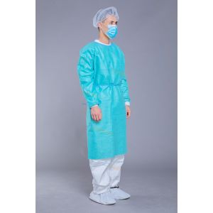 EN13795 Breathable 40G SMS Surgical Isolation Gown