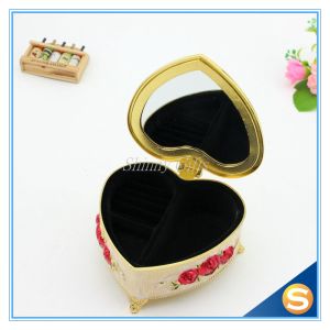 Promotion Gift Metal Zinc Alloy Jewelry Box with Mirror