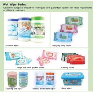 In Canister Antibacterial Wet Wipes 60g Small Dot Nonwoven Fabric For Kitchen