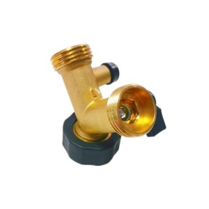 2 Way 3/4'' On Off Brass Y Valve Garden Irrigation Distributor