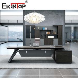Wood Extendable Office Desk Furniture Ergonomic Computer Desk
