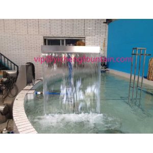 Rectangle Shaped Water Fountain Equipment Waterfall Nozzle With Remote Control