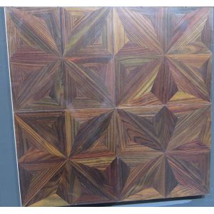 600*600mm White Oak Parquet Tiles Engineered Wood Floor Tiles Customizable