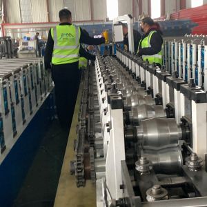 Hydraulic Cutting Roller Shutter Door Steel Roll Forming Machine PLC