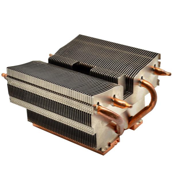Anti Corrosion Copper Heat Pipe Radiator Heatsink ISO9001 Durable
