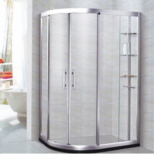 Electroplate Aluminum Frame Enclosure Screen Glass Door Pivoted Shower Hinges