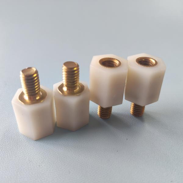 Buy M6 Brass Nylon Hex Standoffs Pillar Isolation Distance Bolt UL 94 V-2 at wholesale prices