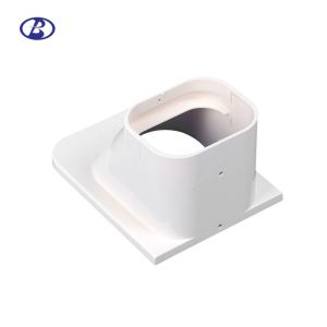 80mm 100mm White PVC Decorative Duct Kits Split Air Conditioner Pipe Cover