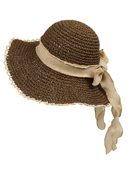 Buy Crocheted Toyo Hat - Linen Bow at wholesale prices