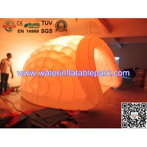 Lighting Inflatable Luna Tent For Party , Light Dome Tent Inflatable Igloo