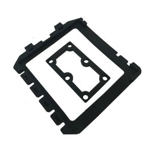 Customized Silicone Rubber Square Flat Gasket With Perforated Edges