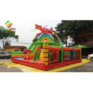 Funny Inflatable Crocodile Bouncy Castle For Kids Amusement Park