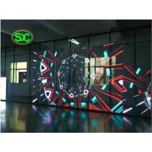 Quality IP43 Waterproof Transparent LED Screen G3.91-7.82 with Driving Method for sale