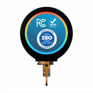 3.4 inch Round TFT LCD Display With Capacitive Touchscreen MIPI DSI