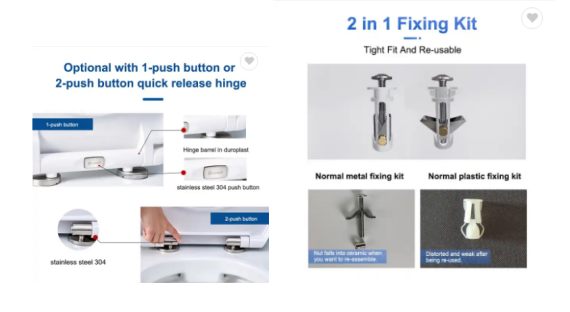 European Bathroom Unique Design D Shape Uf Toilet Seat Made Of Polypropylene