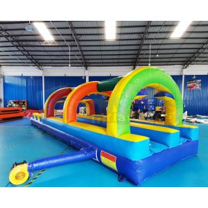 OEM Swimming Pool Inflatable Slip And Slide Jumping Bouncer