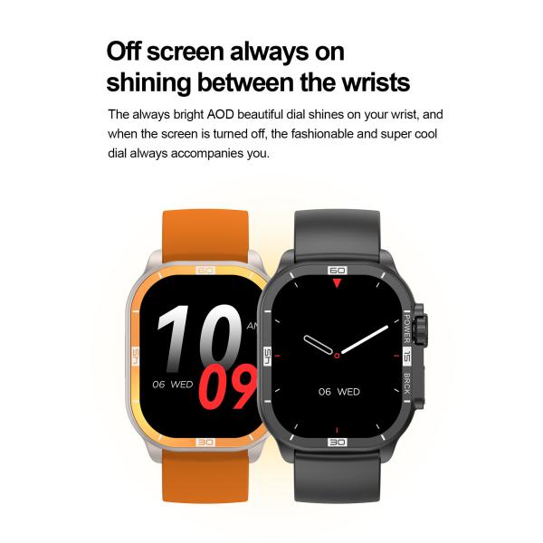 Hk96 Smart Watch High Performance Program Dock Bluetooth Calls Call Reminders Sms App Infomation