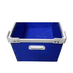 customized collapsible coreflute totes,twin wall corrugated plastic box