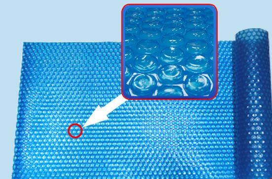 9M × 16M Bubble Sun Heat Insulation Spa Pool Blanket Cover Double Color Poly Carbonate