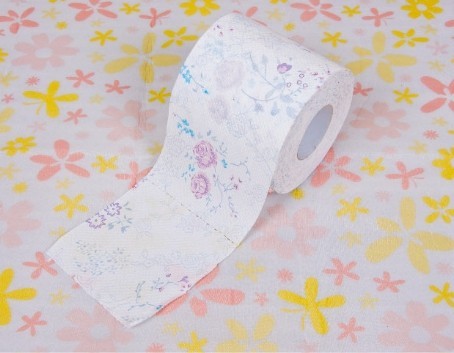 Buy flower printed bathroom tissue roll at wholesale prices