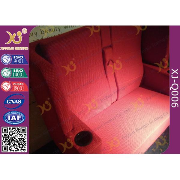Ergonomically 2 Seats Movie Theater Sofa Luxury Cinema Seating For Lovers