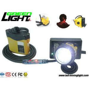 IP68 25000lux 348lum Rechargeable Tunnel Cap Lamp