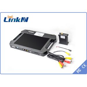 Quality Police Video Receiver COFDM QPSK AES256 Encryption H.264 with Display Battery Powered for sale