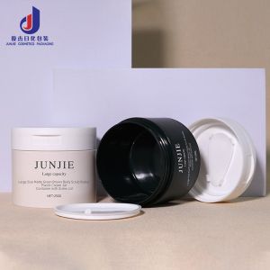 Customizable Round Cotton Pad Box Mask Sheet Jar Flip Cover With Tweezers Makeup