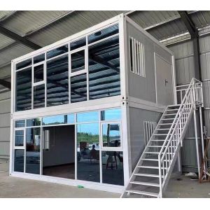 Modern Design Style Quick Assembly Glass Wall Detachable Steel Frame Container
